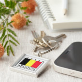 België sleutelhanger (Zijkant)