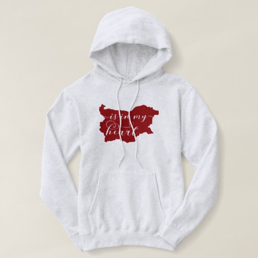 België staat in mijn hart hoodie (Design voorkant)