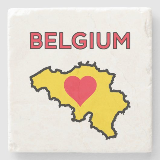 België Stenen Onderzetter (Voorkant)