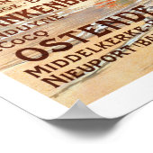  België strandreizen Poster (Hoek)