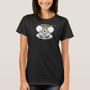 BELGIË Tennis Ondersteuning Belgisch pingpong T T-shirt