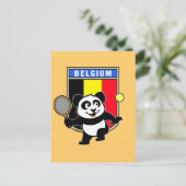 België Tennis Panda Briefkaart (Staand voorkant)