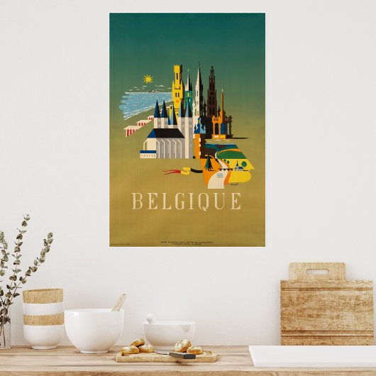 België, Travel Poster (Keuken)