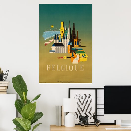 België, Travel Poster (Thuiskantoor)
