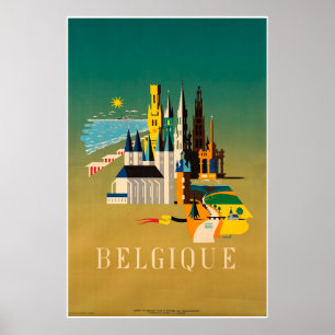 België, Travel Poster