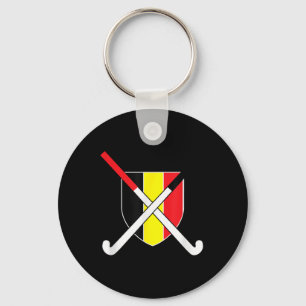 België Veldhockey Be Belgique Clic Vlag T-shirt Sleutelhanger