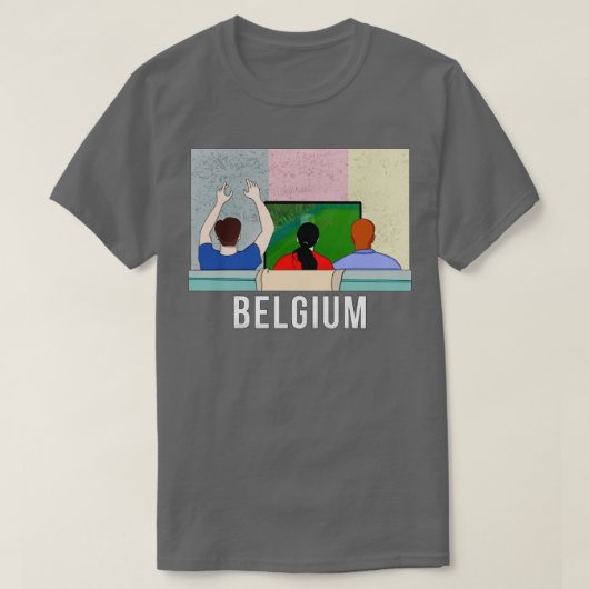 België ventilatoren t-shirt (Design voorkant)