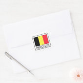 België Vierkante Sticker (Envelop)
