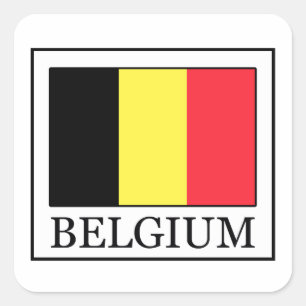 België Vierkante Sticker