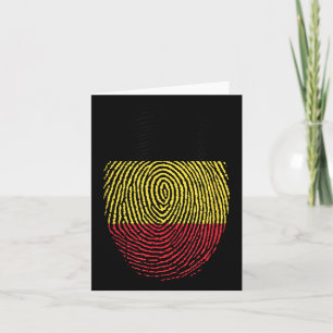 België Vingerafdruk ontwerp ter ere van de voetbal Kaart