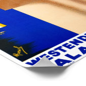 België Vintage Travel Poster teruggezet (Hoek)