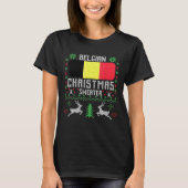 België vlag Belgische kerstkeuter T-shirt (Voorkant)