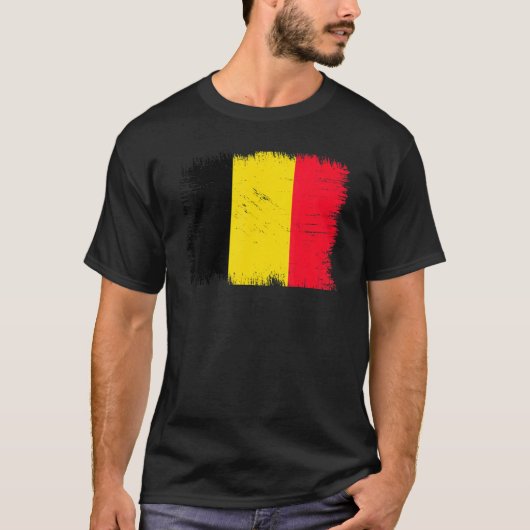 België vlag Belgische onafhankelijkheidsdag T-shirt (Voorkant)