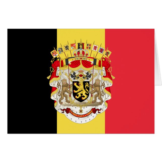 België vlag & COA (Voorkant Horizontaal)