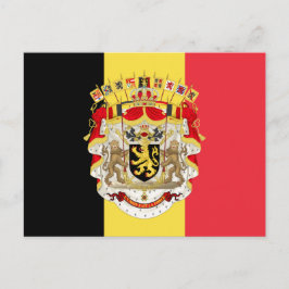 België vlag & COA Briefkaart
