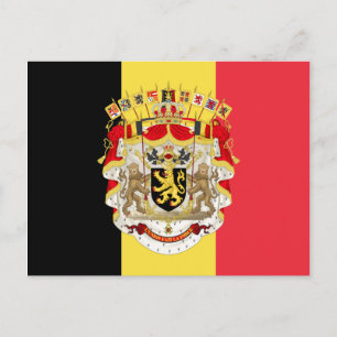 België vlag & COA Briefkaart