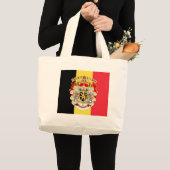 België vlag & COA Grote Tote Bag (Voorkant (product))