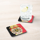 België vlag & COA Onderzetter (Rechterzijde)