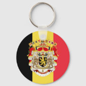 België vlag & COA Sleutelhanger (Voorkant)