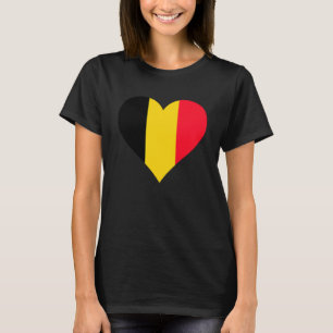 België Vlag Hart België Geschenken Liefde België T T-shirt