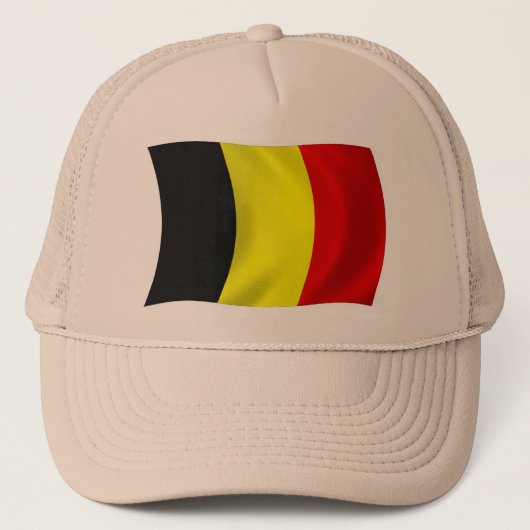 België Vlag Hoed Trucker Pet (Voorkant)