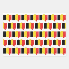 BELGIË Vlag Inpakpapier Vel