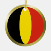België vlag keramisch ornament (Voorkant)