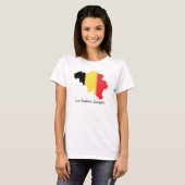 België-vlag leidt de Routekaarten T-Shirt (Voorkant volledig)