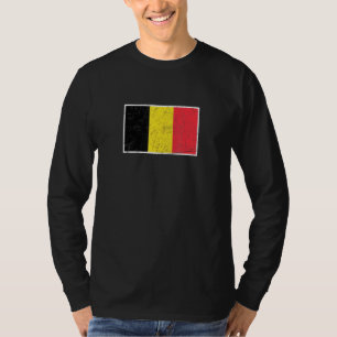 belgië vlag met  Belgische kleuren T-shirt