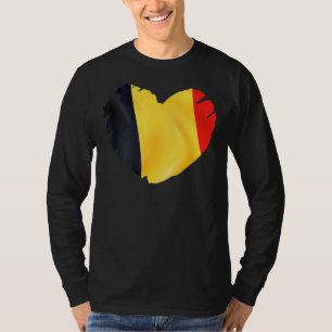 België Vlag op vorm van hart België T-shirt