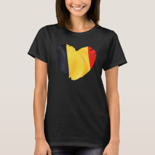 België Vlag op vorm van hart België T-shirt