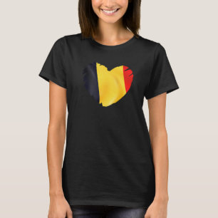 België Vlag op vorm van hart België T-shirt