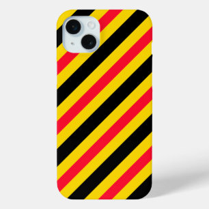 België vlag patroon iPhone 15 mini hoesje