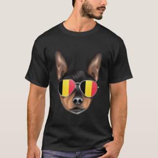 België Vlag Speelgoed Fox Terriër Hond België Pock T-shirt
