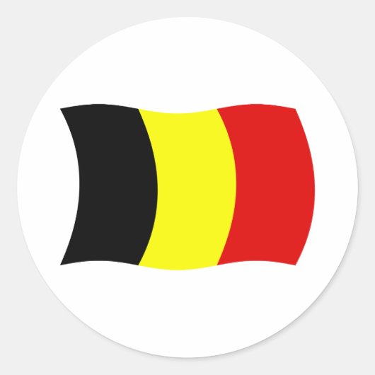 België Vlag Sticker (Voorkant)