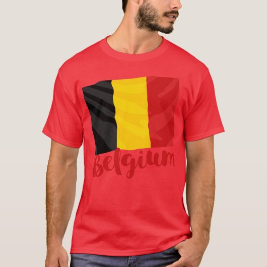 België vlag T-Shirt (Voorkant)
