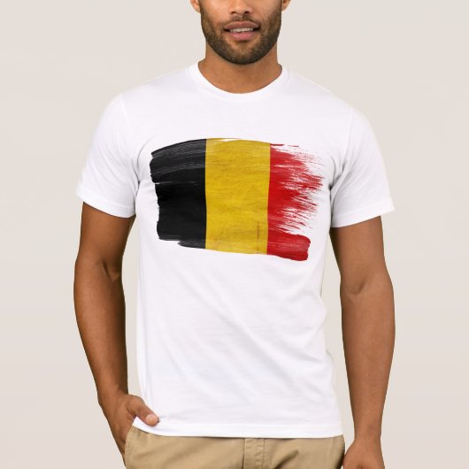 België vlag T-Shirt (Voorkant)