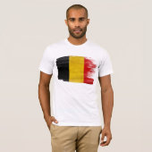 België vlag T-Shirt (Voorkant volledig)