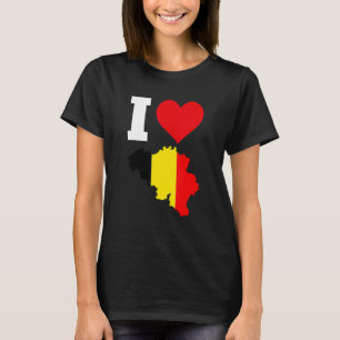 België vlag voor België I Love Belgium T-shirt