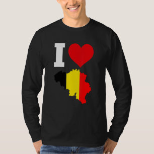België vlag voor België I Love Belgium T-shirt