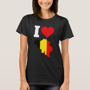 België vlag voor België I Love Belgium T-shirt