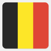 België-vlaggen Vierkante Sticker (Voorkant)
