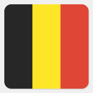 België-vlaggen Vierkante Sticker