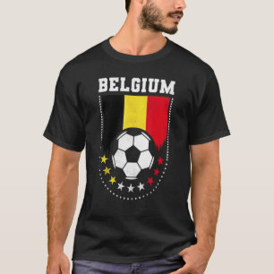 België Vlaggen Voetbal T-shirt