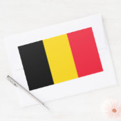 België Vlaggenrechthoek Sticker (Envelop)