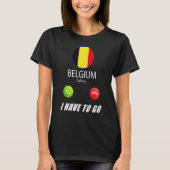 België Vlaggensouvenir België roept IS T-shirt (Voorkant)