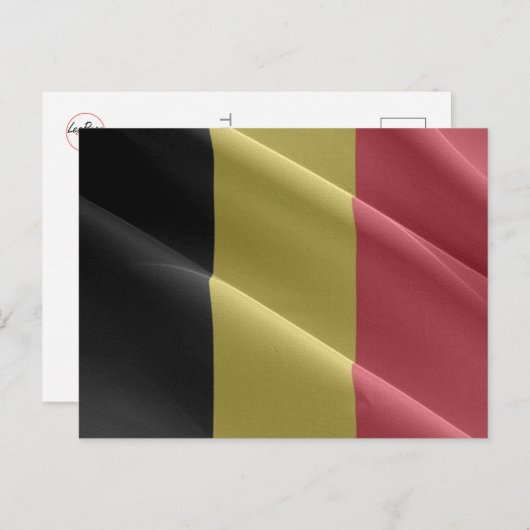 België - Vlaggolving - Briefkaart (Voorkant / Achterkant)