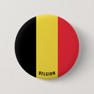 België vlagpatriottisch ronde button 5,7 cm