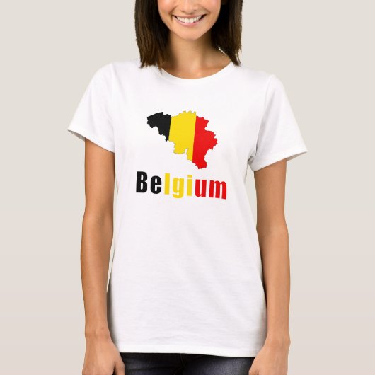 België vlagpatriottisch t-shirt (Voorkant)