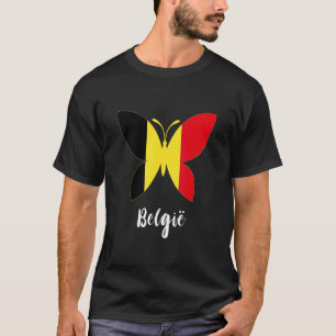 Belgie Vlinder België België Vlag Bel T-shirt